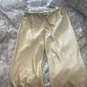 Vince Cream Satin Trousers